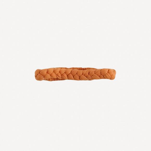 NWT Kate Quinn Sunset Orange Modal Skinny Braided Headband M Medium - Picture 1 of 1